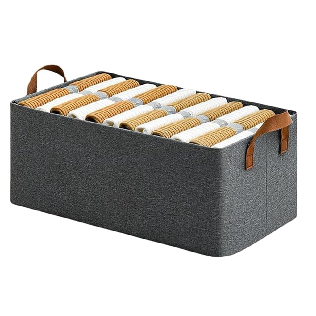 Stylish Collapsible Fabric Storage Cubes with Handles for Clothes