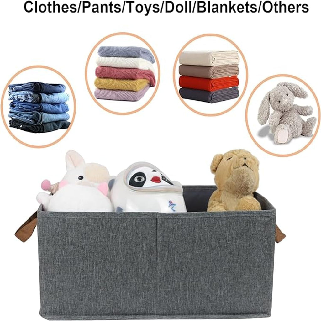 Stylish Collapsible Fabric Storage Cubes with Handles for Clothes